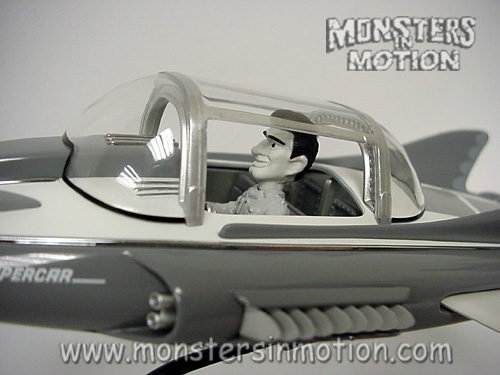 Supercar 9 Inch B&W Die Cast Car Gerry Anderson - Click Image to Close