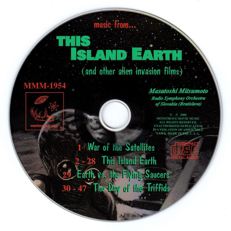 This Island Earth Day of the Triffids (and other Alien Invasion Movies) Soundtrack CD - Click Image to Close