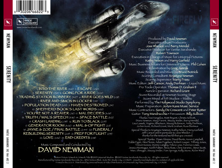 Serenity Soundtrack CD David Newman - Click Image to Close
