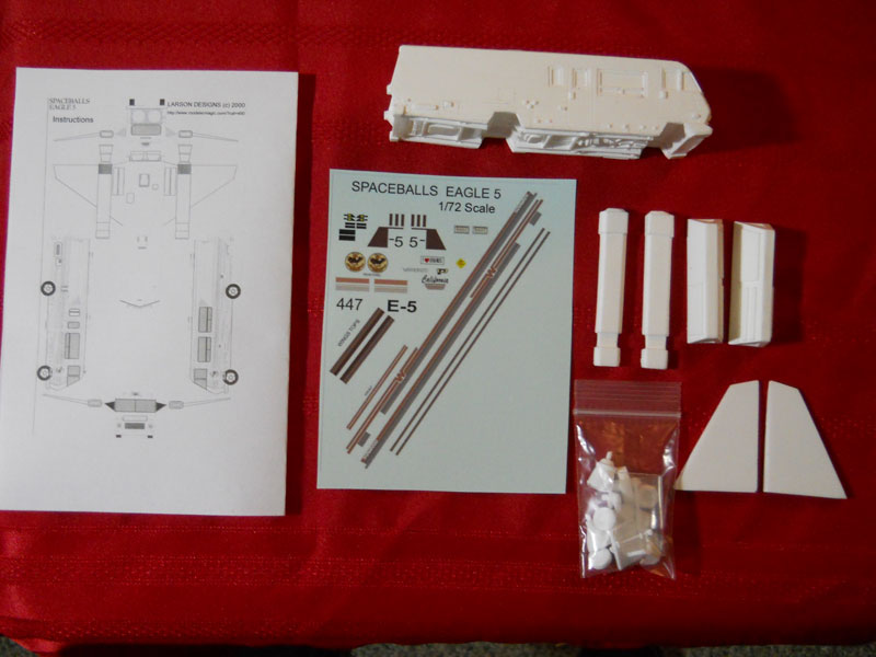 Spaceballs Eagle 5 1:72 Model Kit 6 Inches Long - Click Image to Close