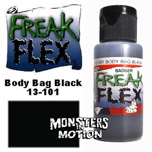 Freak Flex Body Bag Black Paint 1 Ounce Flip Top Bottle - Click Image to Close