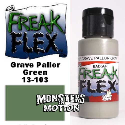 Freak Flex Grave Pallor Gray Paint 1 Ounce Flip Top Bottle - Click Image to Close