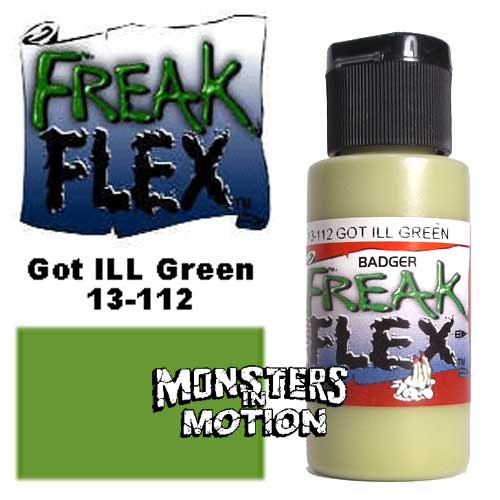 Freak Flex Got ILL Green Paint 1 Ounce Flip Top Bottle - Click Image to Close