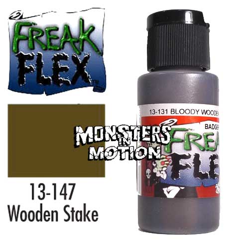 Freak Flex Bloody Wooden Stake Paint 1 Ounce Flip Top Bottle - Click Image to Close