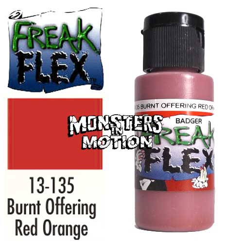 Freak Flex Burnt Offering Red Orange Paint 1 Ounce Flip Top Bottle - Click Image to Close