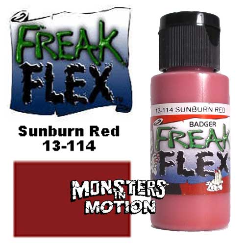 Freak Flex Sunburn Red Paint 1 Ounce Flip Top Bottle - Click Image to Close