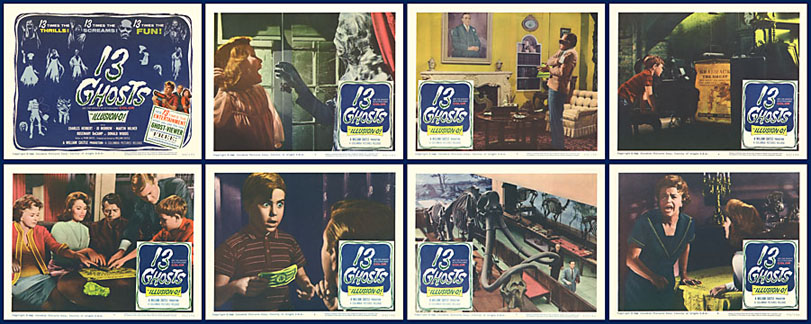 13 Ghosts 1960 11x14 Lobby Card Set - Click Image to Close