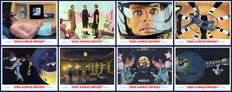 2001: A Space Odyssey 1968 11x14 Lobby Card Set - Click Image to Close