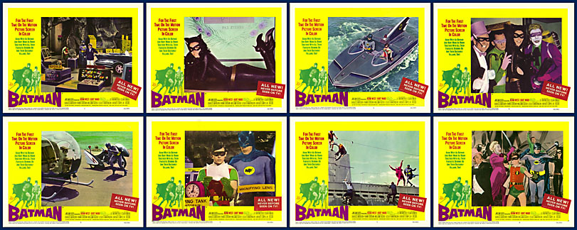 Batman 1966 11x14 Lobby Card Set - Click Image to Close