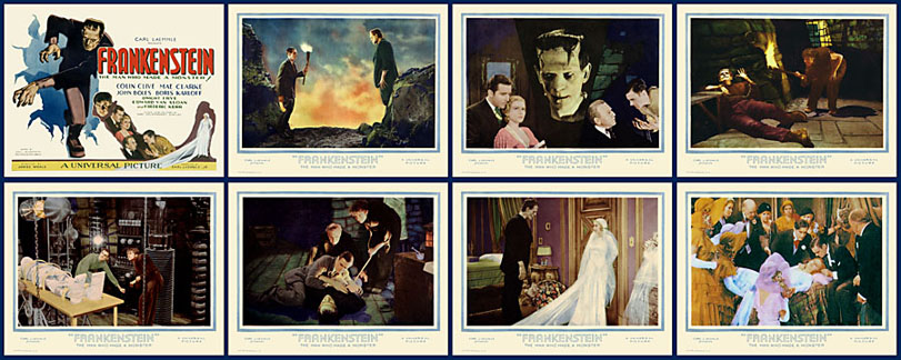 Frankenstein 1931 Lobby Card Set - Click Image to Close