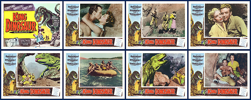 King Dinosaur 1955 11x14 Lobby Card Set - Click Image to Close