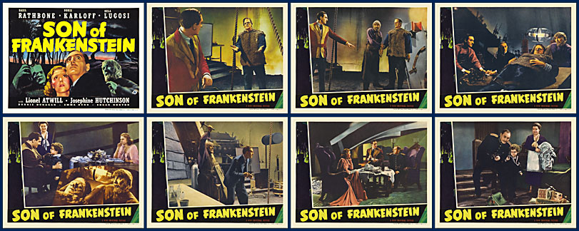 Son of Frankenstein 1938 Lobby Card Set - Click Image to Close