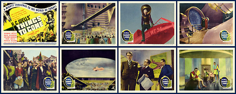 Things To Come 1936 11x14 Lobby Card Set - Click Image to Close