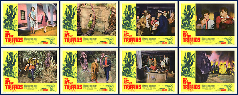 Day of the Triffids 1962 11x14 Lobby Card Set - Click Image to Close