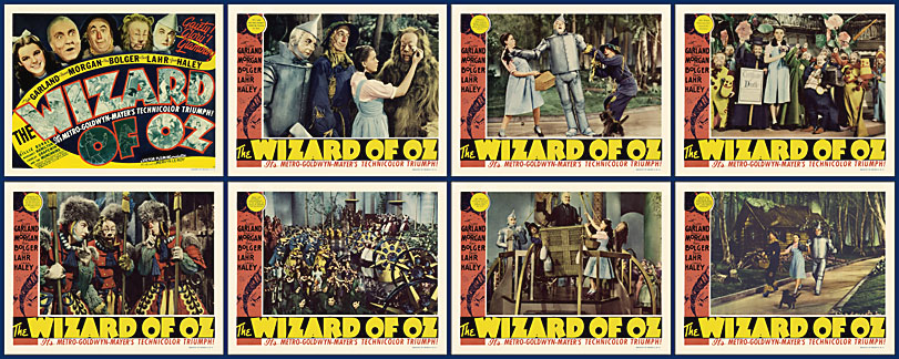 Wizard of OZ 1939 11x14 Lobby Card Set - Click Image to Close