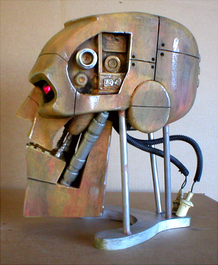 Judge Dredd ABC Lifesize Warrior Robot Head Model Kit - Click Image to Close