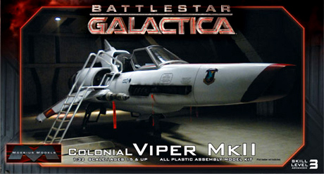 Battlestar Galactica 2003 Colonial Viper MK II 1/32 Scale Model Photoetch & Decal Set for Moebius - Click Image to Close