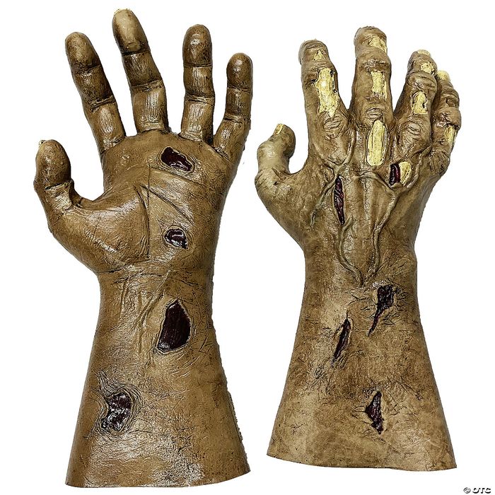 Adults Latex Zombie Hands Costume Accessory - Click Image to Close